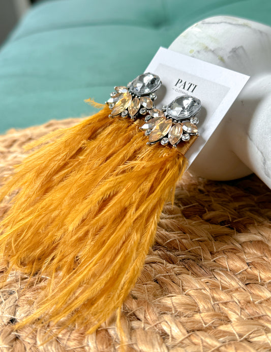 Champagne blossom auskari